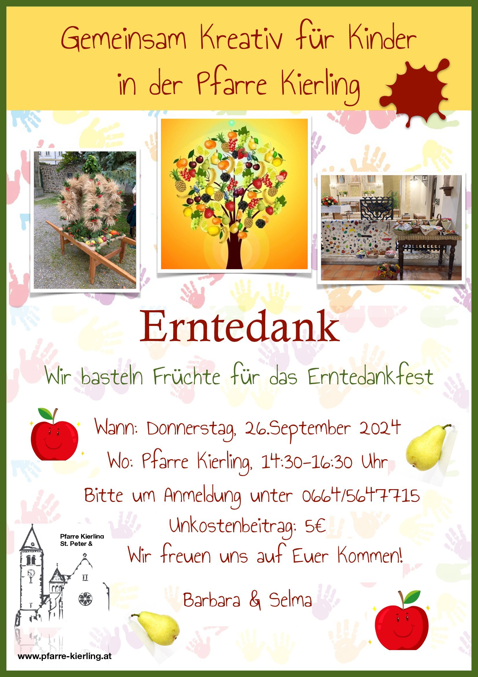 Früchte-Basteln für Erntedank