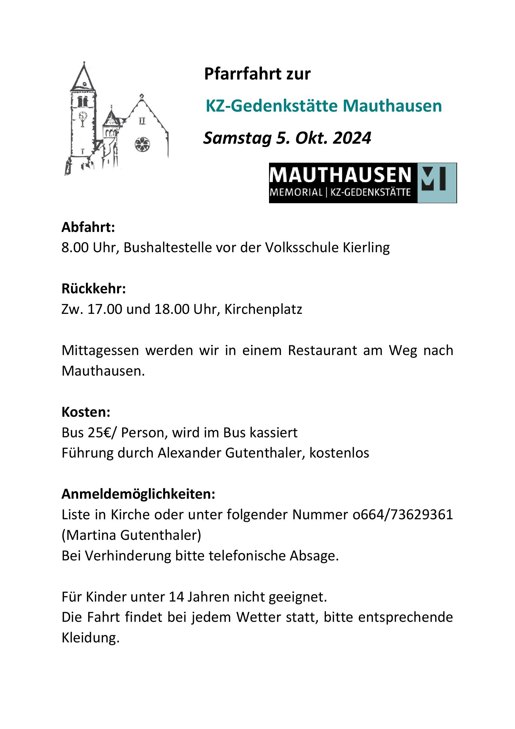Pfarrfahrt zur KZ-Gedenkstätte Mauthausen