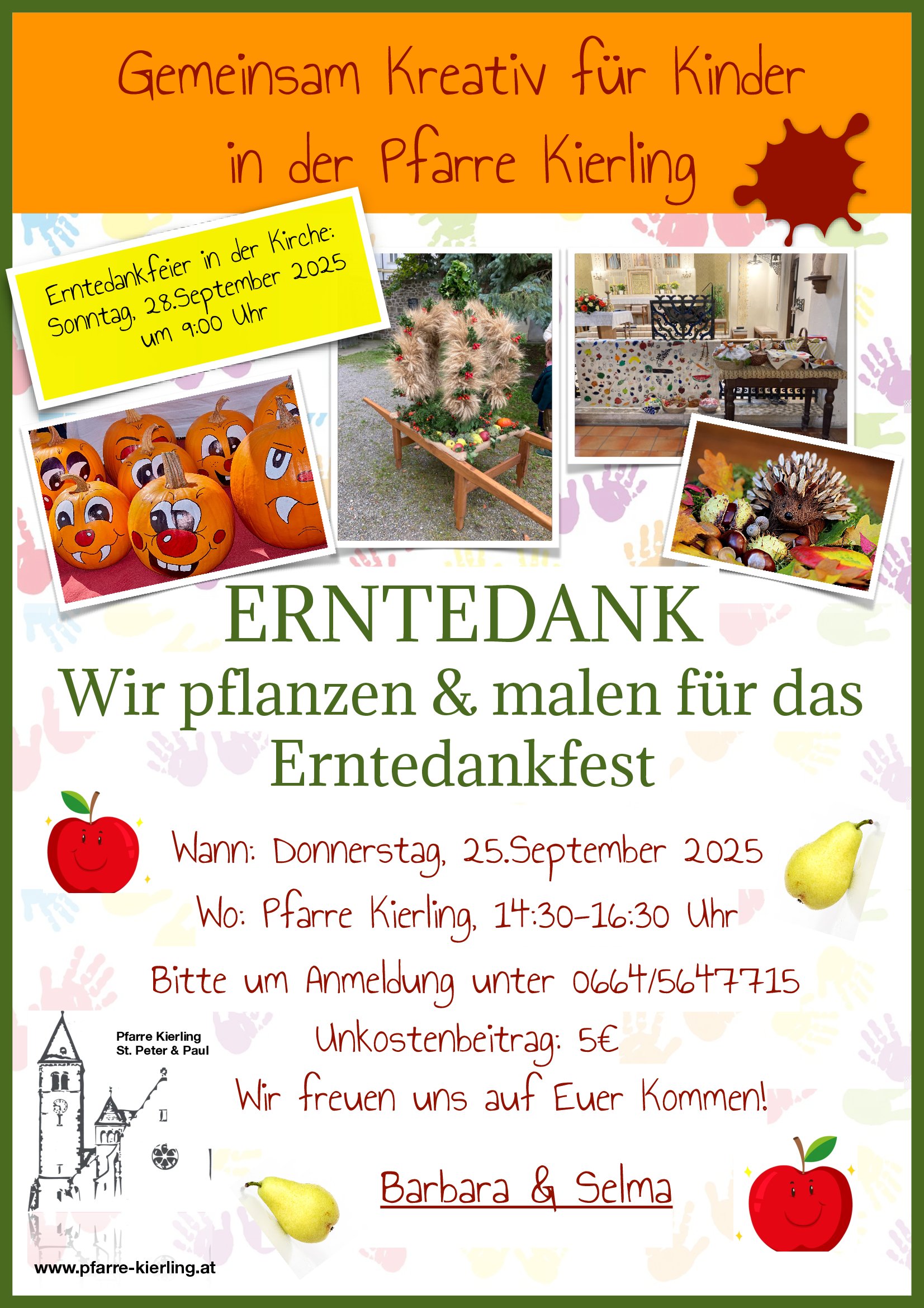 Wir pflanzen & malen für das Erntedankfest
